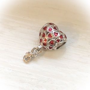 💕Beautiful forever love heart charm Large Hole💕